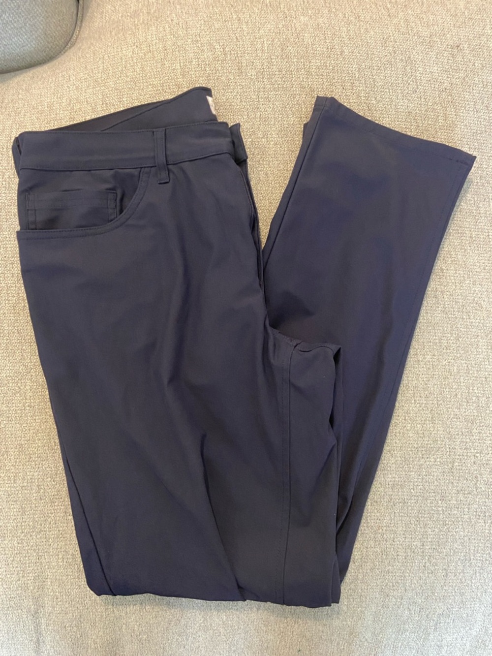 Hickey Freeman Men's Dark Navy Stretch Chinos Size 34x32